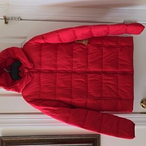 THEREABOUTS GIRLS "PACKABLE" RED WINTER COAT SIZE LARGE 14/16